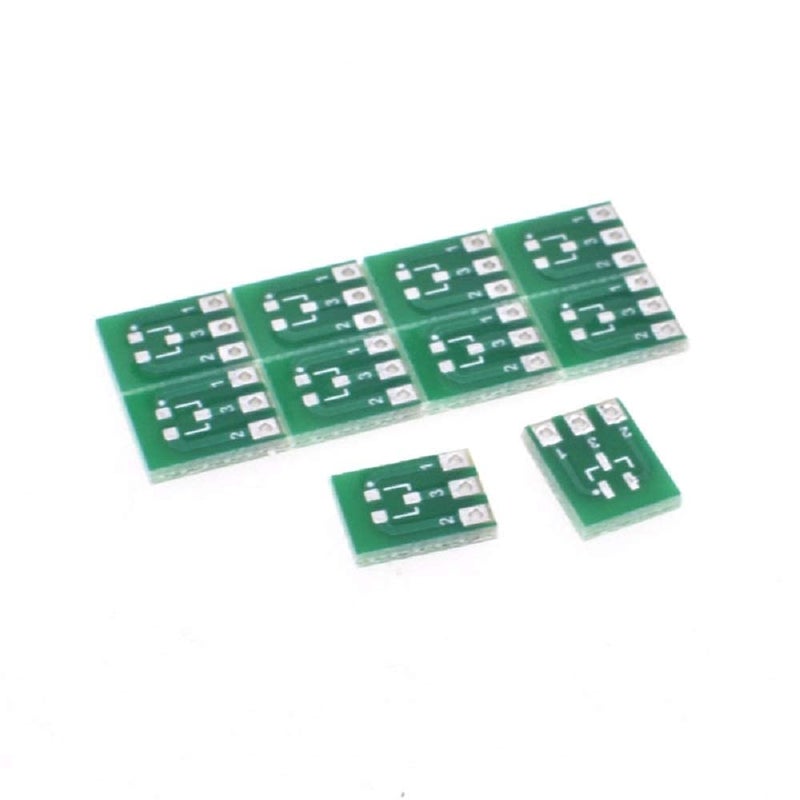 VOBRAMY 50pcs New Double Side SMD SOT23-3 to DIP SIP3 Adapter PCB Board DIY Converter (SOT23-3) - Image 5